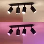 Philips Hue White and Color Ambiance Fugato schwarz 4er-Spot