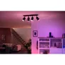 Philips Hue White and Color Ambiance Fugato schwarz 4er-Spot