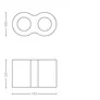 Philips Hue White Ambience Pillar Doppelspot schwarz