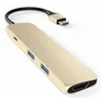 Satechi USB3.0 Typ C Stecker auf 1x HDMI 2x USB Typ A Hub Adapter Gold