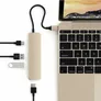Satechi USB3.0 Typ C Stecker auf 1x HDMI 2x USB Typ A Hub Adapter Gold