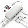 Satechi USB-C Hub Multi-Port Adapter 4K Silber