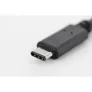 Digitus USB 3.1 Kabel 0,15m Typ-C zu Typ-A OTG St./Bu. schwarz