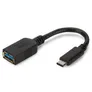 Digitus USB 3.1 Kabel 0,15m Typ-C zu Typ-A OTG St./Bu. schwarz