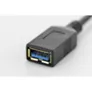 Digitus USB 3.1 Kabel 0,15m Typ-C zu Typ-A OTG St./Bu. schwarz