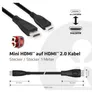 Club 3D HDMI Kabel 1m mini HDMI zu HDMI 2.0 UHD bidirektional St./St. schwarz