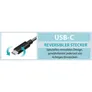 i-tec USB 3.1 Netzwerk Adapter 0,28m Typ-C zu Gigabit-Ethernet TB3 St./Bu. grau
