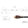 PYTHON HDMI 2.0 Kabel 1m Ethernet 4K*2K UHD vergoldet OFC schwarz