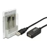 DIGITUS USB 2.0 Verlängerungskabel 5m aktiv St./Bu. schwarz