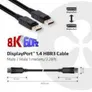 Club 3D DisplayPort 1.4 Kabel 1m DP zu DP HBR3 St./St. schwarz CAC-2067