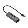 i-tec USB-A HUB 3 port USB 3.0 + Gigabit Ethernet Adapter Metall