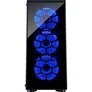 Inter-Tech CXC2 Midi Tower ATX Gaming Gehäuse Seitenfenster, blaue LED