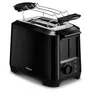 Tefal TT1408 Toaster Uno 2S 800W Schwarz mit Brötchenaufsatz