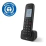 Telekom Sinus A 207 schnurloses, analoges Festnetztelefon mit AB schwarz