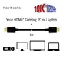 Club 3D HDMI 2.1 Kabel 1m Ultra High Speed 4K120Hz 8K60Hz St./St. schwarz