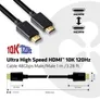 Club 3D HDMI 2.1 Kabel 1m Ultra High Speed 4K120Hz 8K60Hz St./St. schwarz