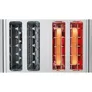 Bosch TAT7S45 Kompakt-Toaster 4-Schlitz grau schwarz