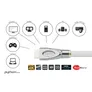 Python HDMI 2.0 Kabel 10m Ethernet 4K*2K UHD AKTIV vergoldet OFC weiß