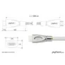 Python HDMI 2.0 Kabel 10m Ethernet 4K*2K UHD AKTIV vergoldet OFC weiß