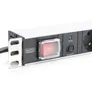 Digitus 1HE Aluminium Steckdosenleiste Rack Mount 16A, 4000W, 250VAC schwarz