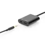 DIGITUS USB Type-C™ Adapter / Konverter, Type-C™ auf USB Type-C™ + 3.5mm Klinke