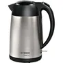 Bosch TWK3P420 Wasserkocher, DesignLine, kabellos 1,7 l, 2.400 W, edelstahl