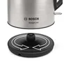 Bosch TWK3P420 Wasserkocher, DesignLine, kabellos 1,7 l, 2.400 W, edelstahl