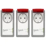 FRITZ!DECT 210 3er Set Smarte Steckdose für außen