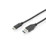 DIGITUS AK-300146-010-S USB Type-C Gen2 Verbindungskabel auf A St./St. 1m