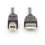 DIGITUS AK-300102-018-S USB-Kabel Typ A-B St./ St. 1,8m schwarz