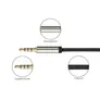 PYTHON High Quality 3,5mm Klinkenkabel 4 polig St./St. 0,5m gewinkelt