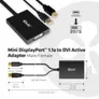 Club 3D MiniDP 1.2a Adapter mDP zu DVI Dual Link aktiv HDCP ON St./Bu. 0,6m