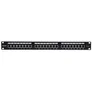 24-Port Cat6a Patchpanel, geschirmt, 24 Ports, FTP, 1 HE, mit Klemmleisten 90°
