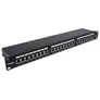 24-Port Cat6a Patchpanel, geschirmt, 24 Ports, FTP, 1 HE, mit Klemmleisten 90°