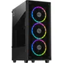 Inter-Tech C-303 Mirror, Midi Tower ATX Gehäuse, Schwarz