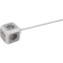 Brennenstuhl Steckdosenwürfel 4-fach + 2x USB 2.0 Charger 2100mA 1,4m grau