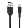 Belkin Lightning Lade/Sync Kabel ummantelt mfi zertifiziert 2m Schwarz