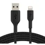 Belkin Lightning Lade/Sync Kabel ummantelt mfi zertifiziert 2m Schwarz