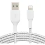 Belkin Lightning Lade/Sync Kabel ummantelt mfi zertifiziert 2m Weiß