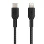 Belkin Lightning/USB-C Kabel ummantelt mfi zertifiziert 1m Schwarz