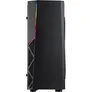 Inter-Tech B-02RGB Gaming Tower ATX/MicroATX Gehäuse Schwarz