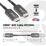 Club 3D HDMI 2.1 AOC Kabel 20m High Speed UHD 4K120Hz St./St. schwarz
