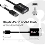 Club 3D DisplayPort™ auf VGA Schwarz Aktiver Adapter St./B schwarz