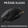 Logitech G203 LIGHTSYNC Kabelgebundene Gaming Maus Schwarz