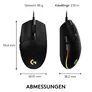 Logitech G203 LIGHTSYNC Kabelgebundene Gaming Maus Schwarz