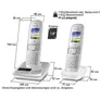 Panasonic KX-TGH722G schnurloses DECT Festnetztelefon AB, 2x Mobilteil silber