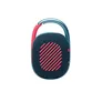 JBL Clip 4 blue/pink Tragbarer Bluetooth-Lautsprecher wasserdicht nach IP67