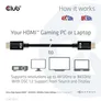 Club 3D HDMI 2.1 Kabel 2m Ultra High Speed 4K120Hz, 8K60Hz St./St. schwarz