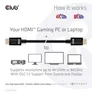 Club 3D HDMI 2.1 Kabel 1,5m Ultra High Speed 4K120Hz, 8K60Hz St./St. schwarz