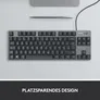 Logitech K835 TKL Kabelgebundene Mechanische Tastatur red linear